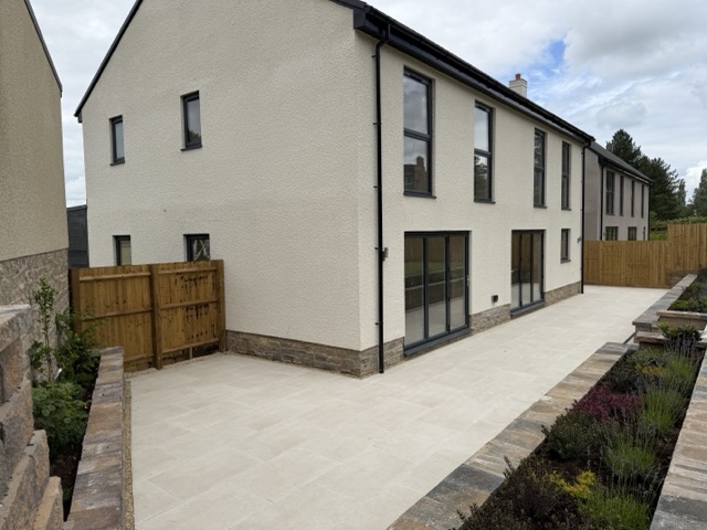 Plot 19 terrace - just needs some seating and a BBQ and a few G&Ts