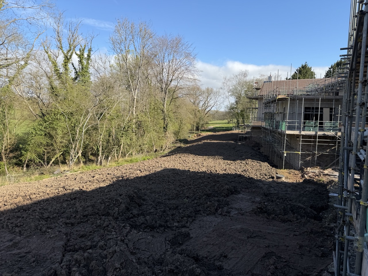 Bottom of the site has now been levelled off