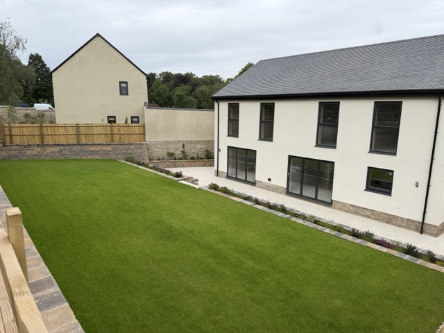 Plot 19's garden - huge!
