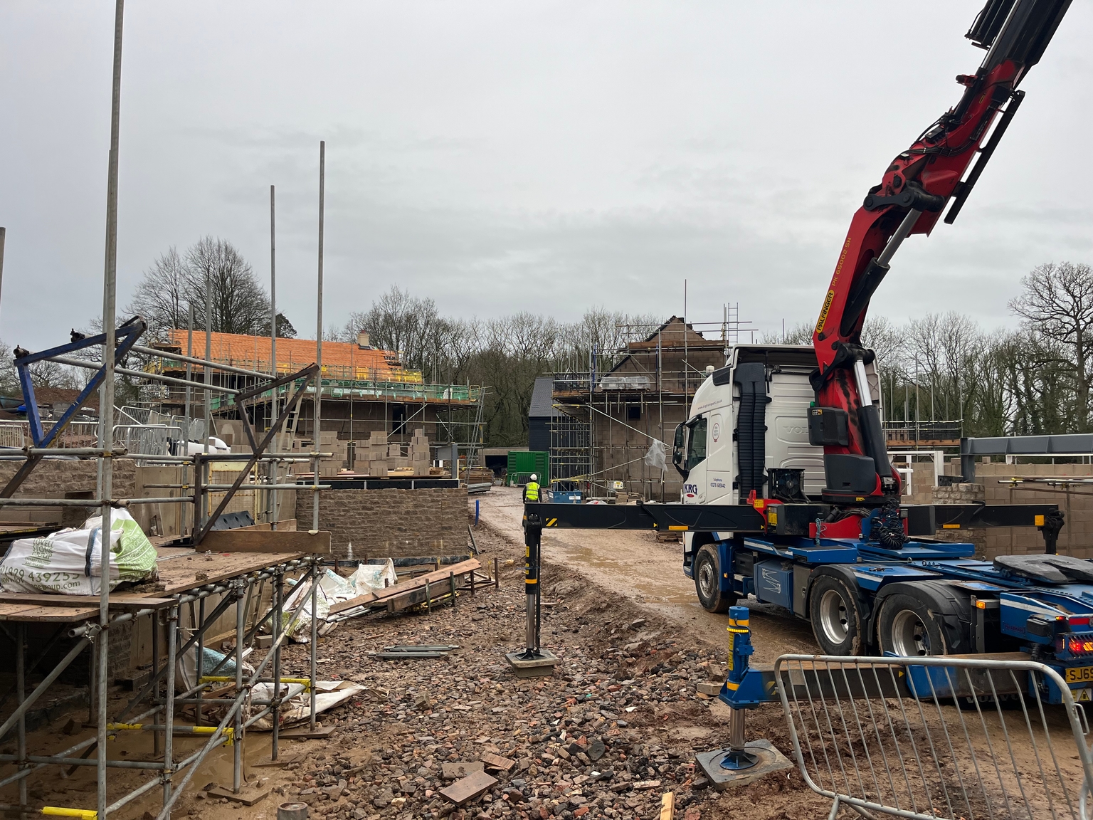 View from corner of Plot 17 down towards Plot 12