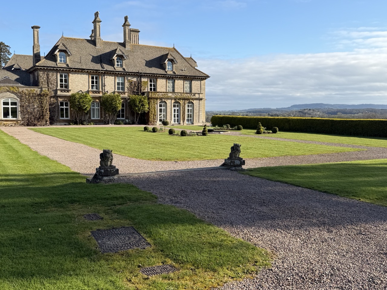 Grade II listed Eastwood Park (adjacent to our development), looks pretty impressive in the Spring sunshine