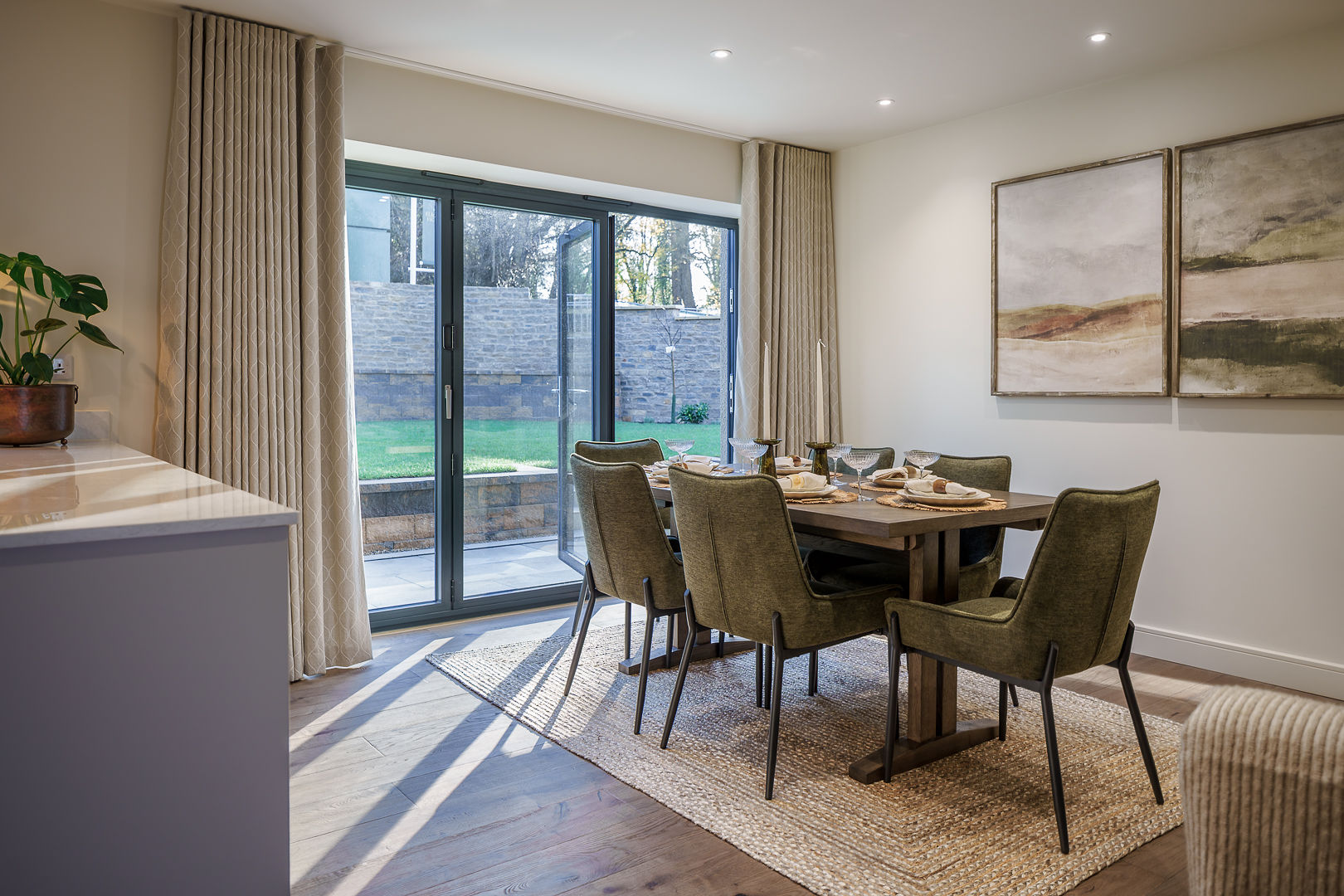Dining area in our show home (Plot 20)