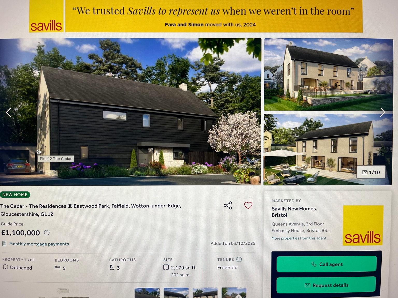 Plot 18 (Cedar) formally launched on Rightmove! Likely to be ready by Christmas!