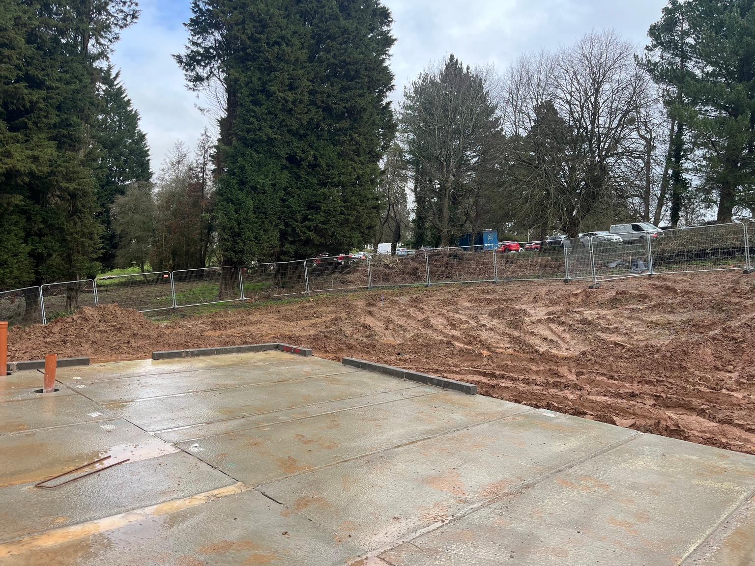 Plot 17 starting to take shape - slab in!