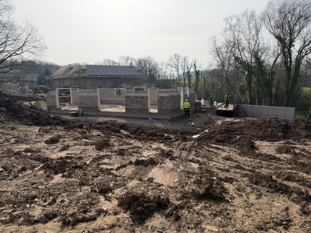 View from one corner of the huge rear garden of Plot 17 (sold already I'm afraid!)