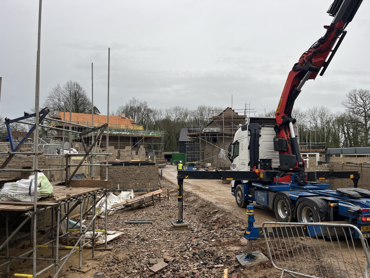 View from corner of Plot 17 down towards Plot 12